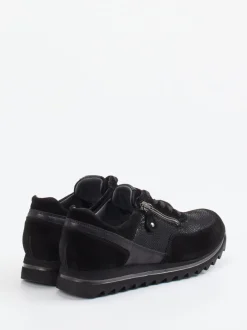 Waldläufer – Sneaker aus Veloursleder Schwarz