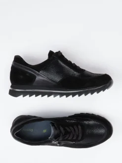 Waldläufer – Sneaker aus Veloursleder Schwarz
