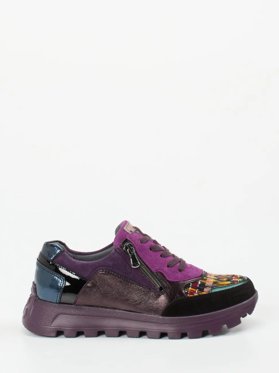 Waldläufer – Sneaker aus Veloursleder Multicolor