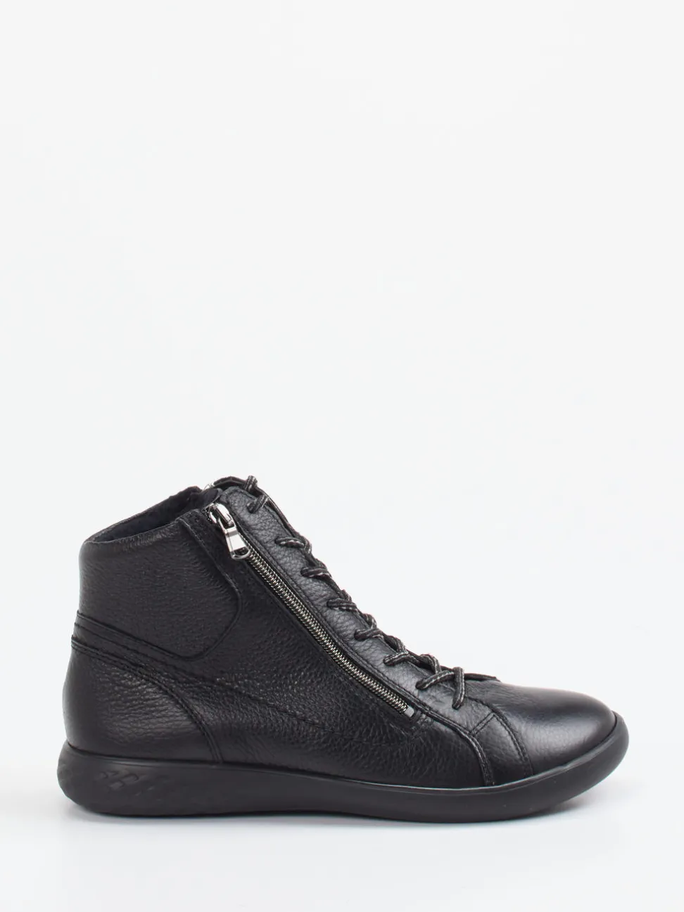 Waldläufer – Stiefelette aus Kalbleder Schwarz