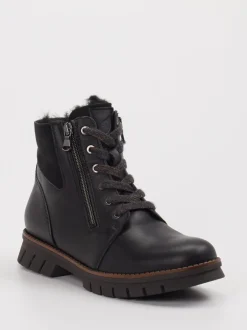 Waldläufer – Stiefeletten aus Leder schwarz
