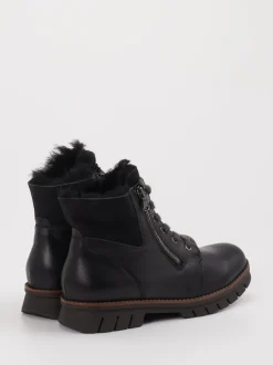 Waldläufer – Stiefeletten aus Leder schwarz