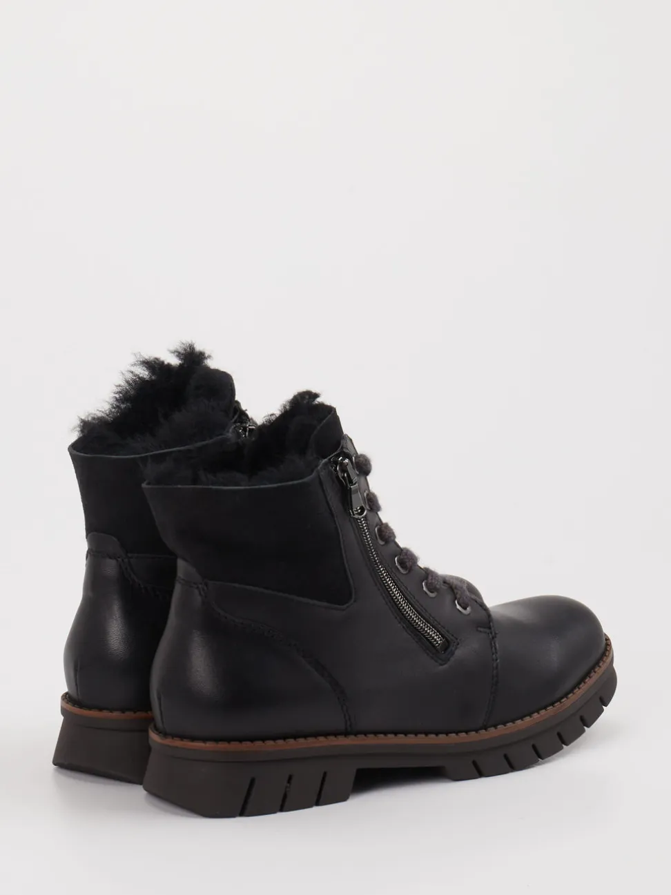 Waldläufer – Stiefeletten aus Leder schwarz