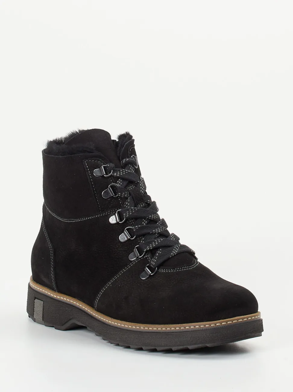 Waldläufer – Stiefeletten aus Nubukleder in Schwarz