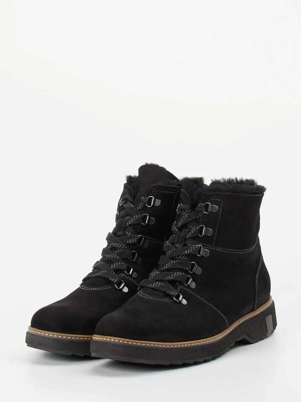 Waldläufer – Stiefeletten aus Nubukleder in Schwarz