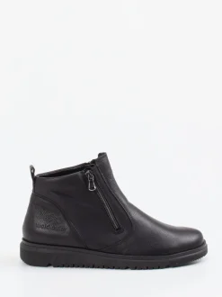 Waldläufer – Stiefeletten aus Kalbleder schwarz