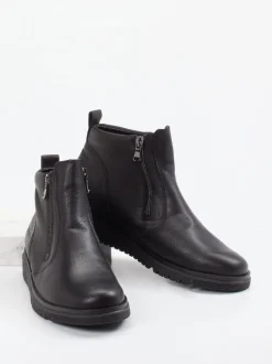 Waldläufer – Stiefeletten aus Kalbleder schwarz