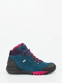 Waldläufer – Wanderschuhe aus Veloursleder Petrolblau