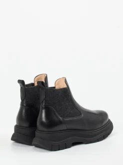 Werner – Chelsea-Stiefelette aus Lammleder Schwarz