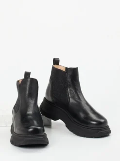 Werner – Chelsea-Stiefelette aus Lammleder Schwarz