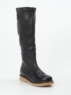 Werner – kniehohe Stiefel aus Kalbleder schwarz