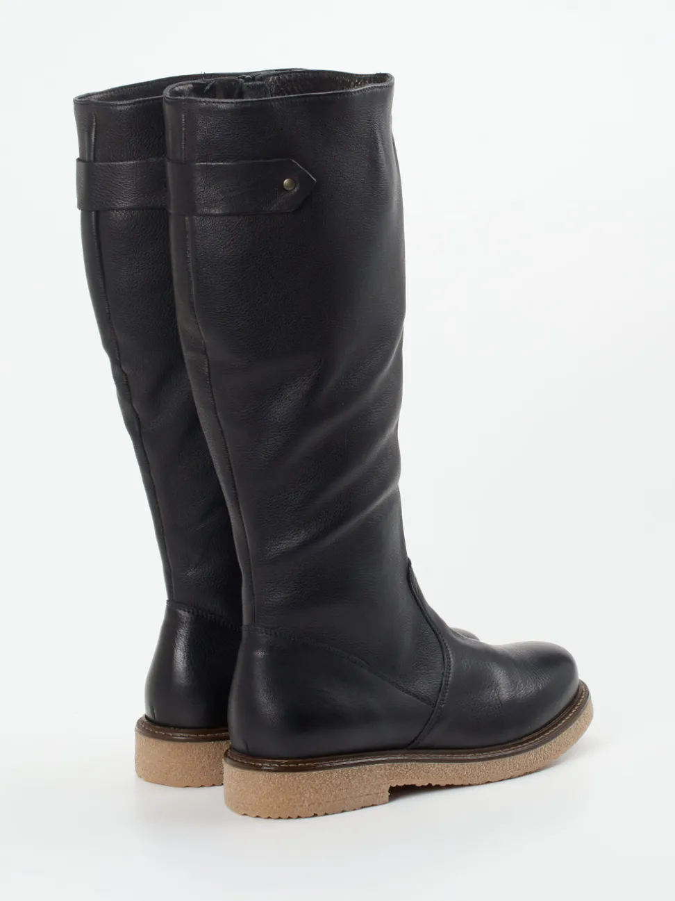 Werner – kniehohe Stiefel aus Kalbleder schwarz