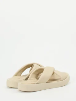 Werner – Pantolette aus Kalbleder in Beige