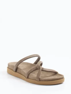 Werner – Pantolette aus Kalbleder in Taupe