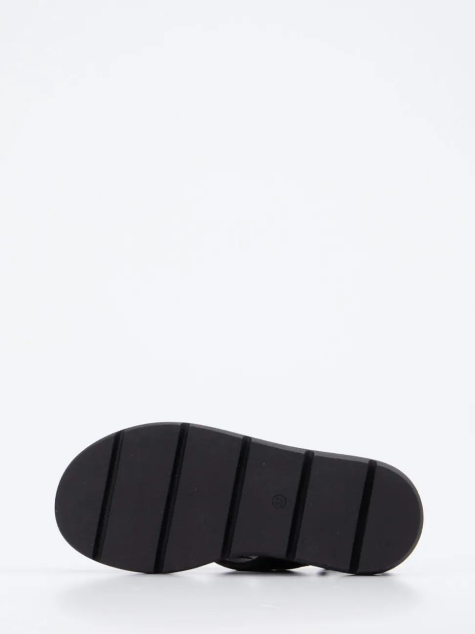 Werner – Plateau-Sandalen aus Kalbleder schwarz