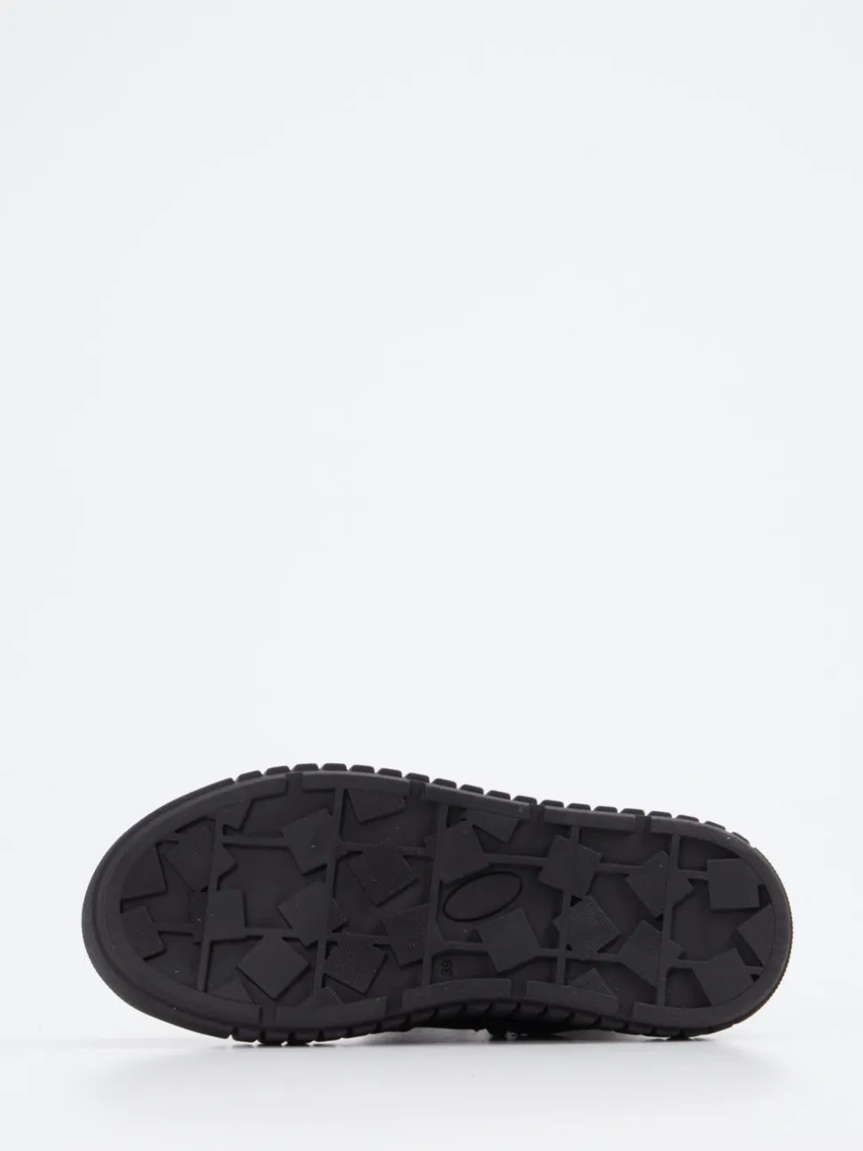 Werner – Plateau-Stiefelette aus Leder Schwarz