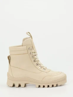 Werner – Schnürboots aus Kalbleder in Beige