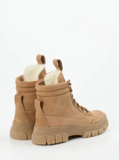 Werner – Schnürboots aus Nubukleder in Beige