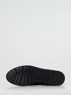 Werner – Schnürstiefelette aus Kalbleder Dunkelblau