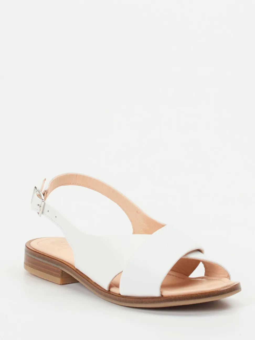 Werner – Slingback-Sandale aus Kalbleder Weiß