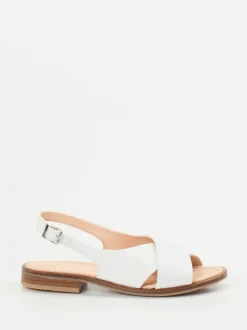 Werner – Slingback-Sandale aus Kalbleder Weiß