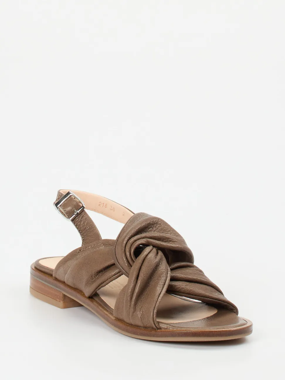 Werner – Slingback-Sandale aus Kalbleder braun