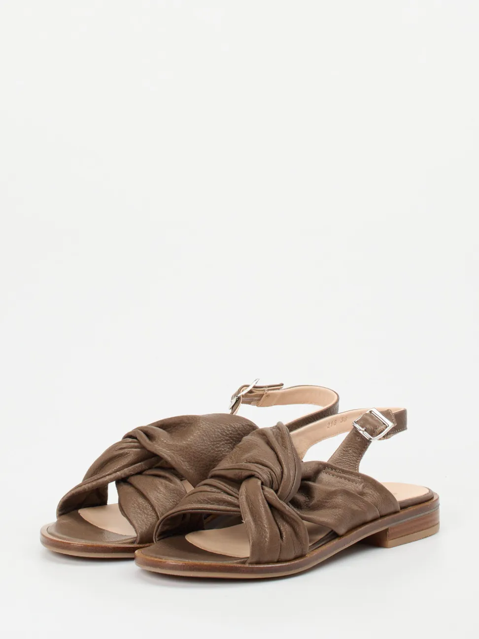 Werner – Slingback-Sandale aus Kalbleder braun