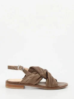 Werner – Slingback-Sandale aus Kalbleder braun