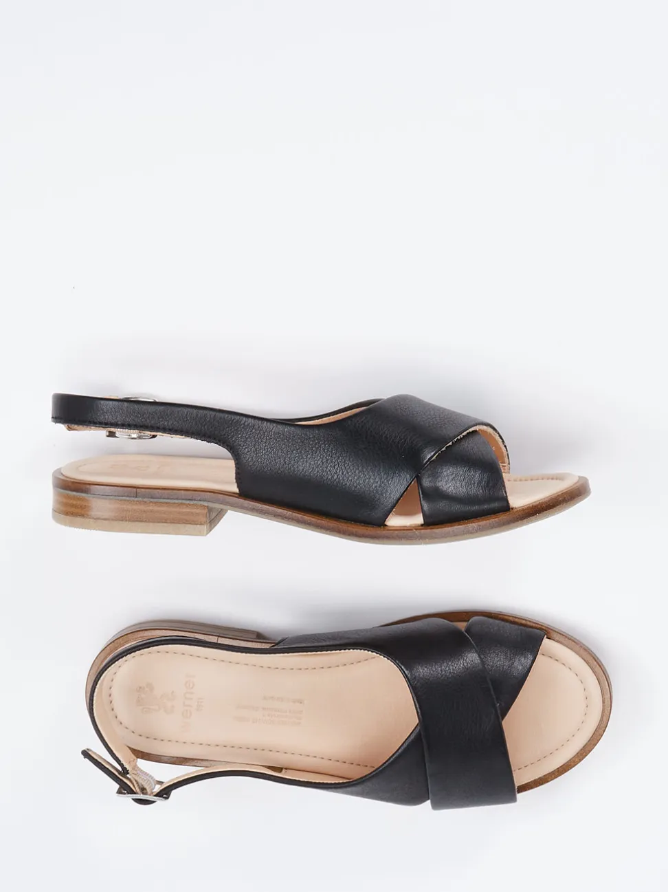 Werner – Slingback-Sandale aus Kalbleder schwarz