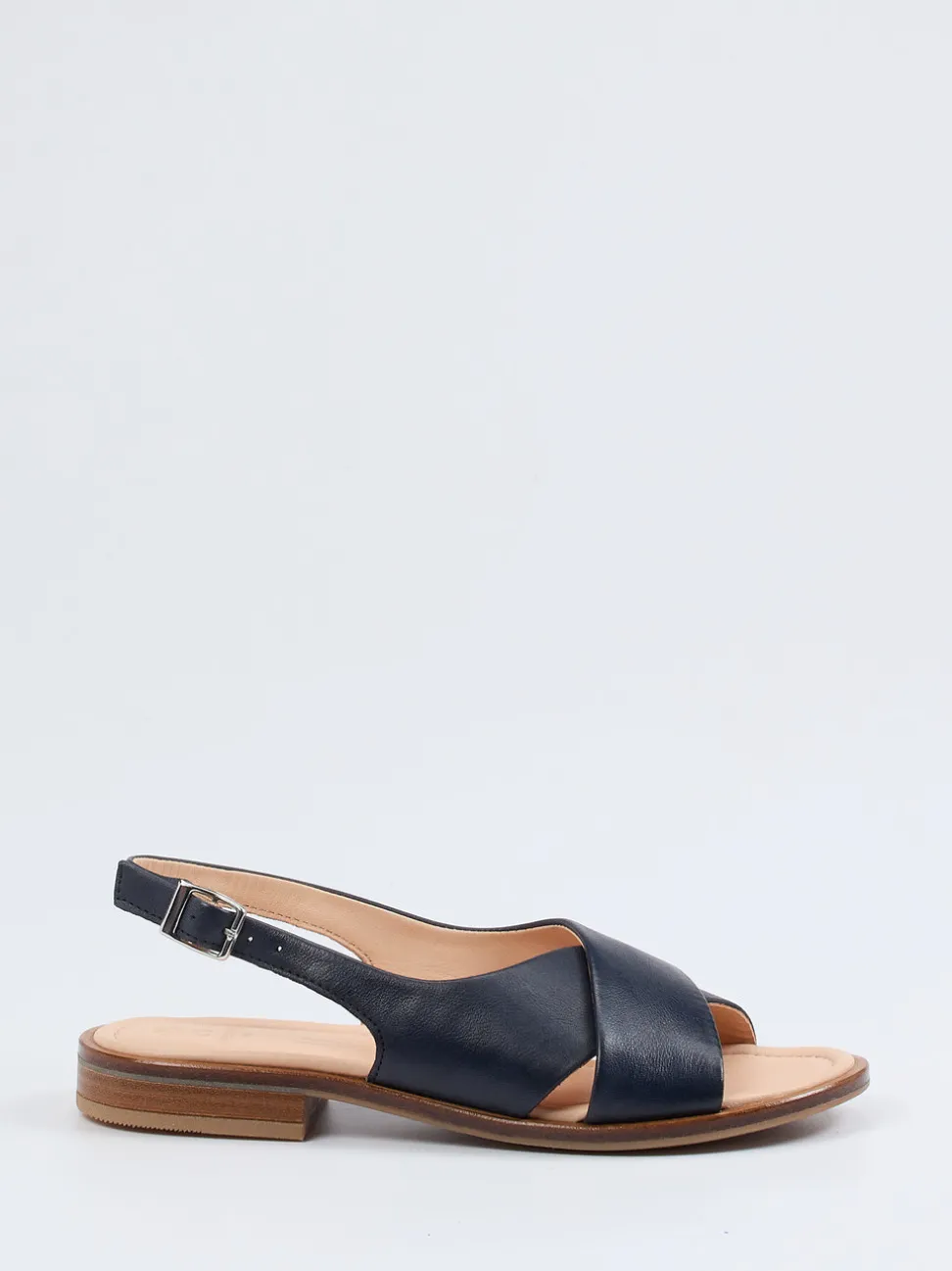 Werner – Slingback-Sandale aus Kalbleder in Blau