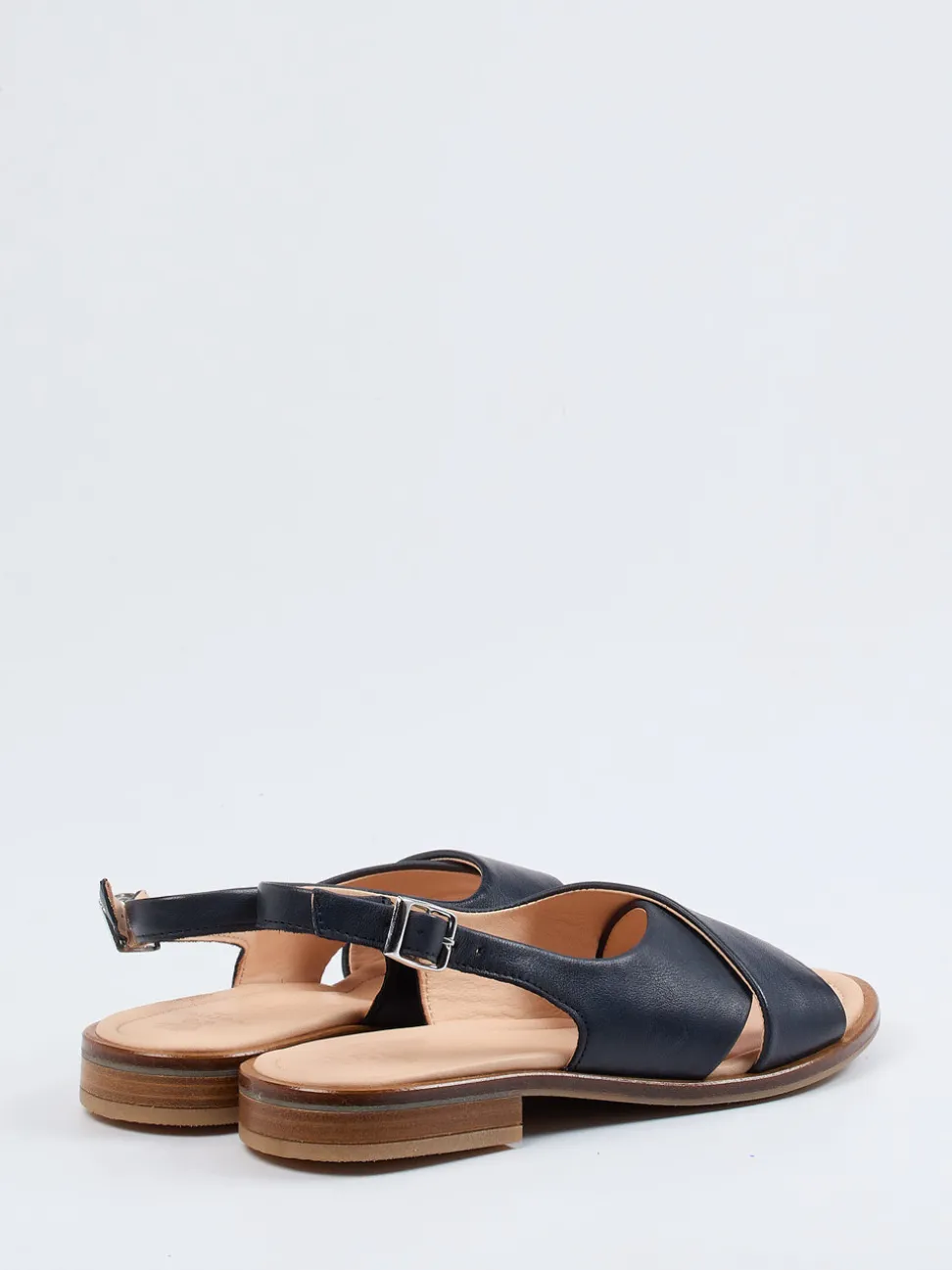 Werner – Slingback-Sandale aus Kalbleder in Blau