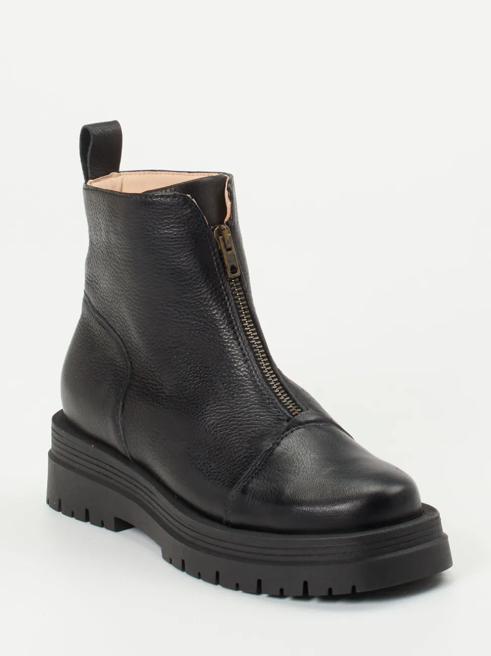 Werner – Stiefelette aus Kalbleder in Schwarz