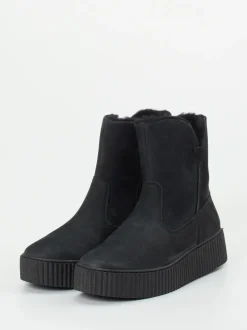 Werner – Stiefelette aus Nubukleder schwarz