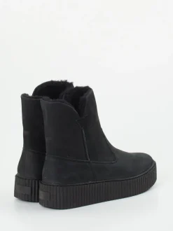 Werner – Stiefelette aus Nubukleder schwarz