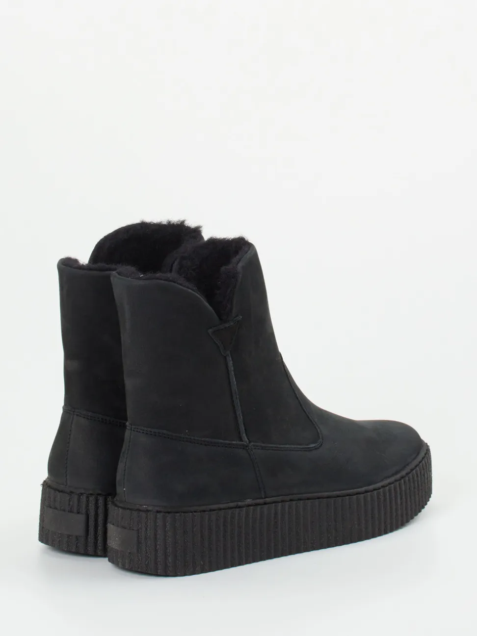 Werner – Stiefelette aus Nubukleder schwarz