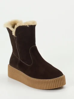Werner – Stiefelette aus Nubukleder Dunkelbraun