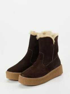 Werner – Stiefelette aus Nubukleder Dunkelbraun