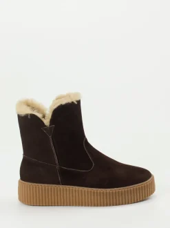 Werner – Stiefelette aus Nubukleder Dunkelbraun