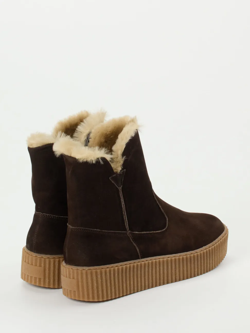 Werner – Stiefelette aus Nubukleder Dunkelbraun