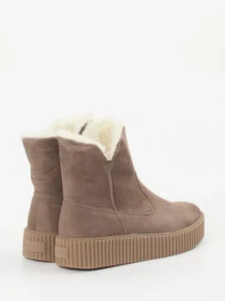 Werner – Stiefeletten aus Nubukleder in Taupe