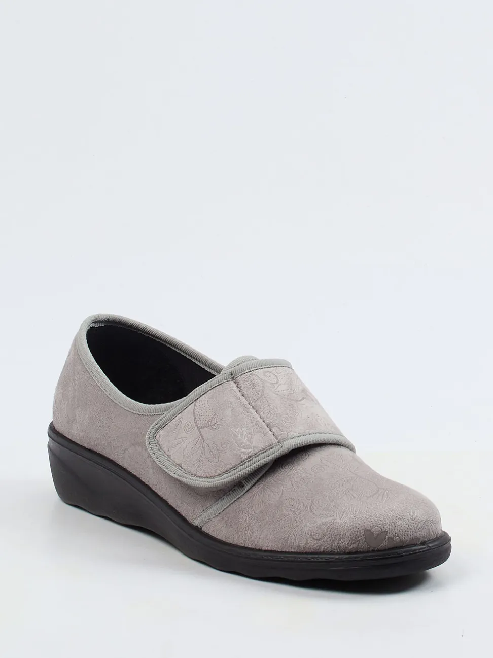 Westland – Klettslipper aus Textil mit floralem Muster