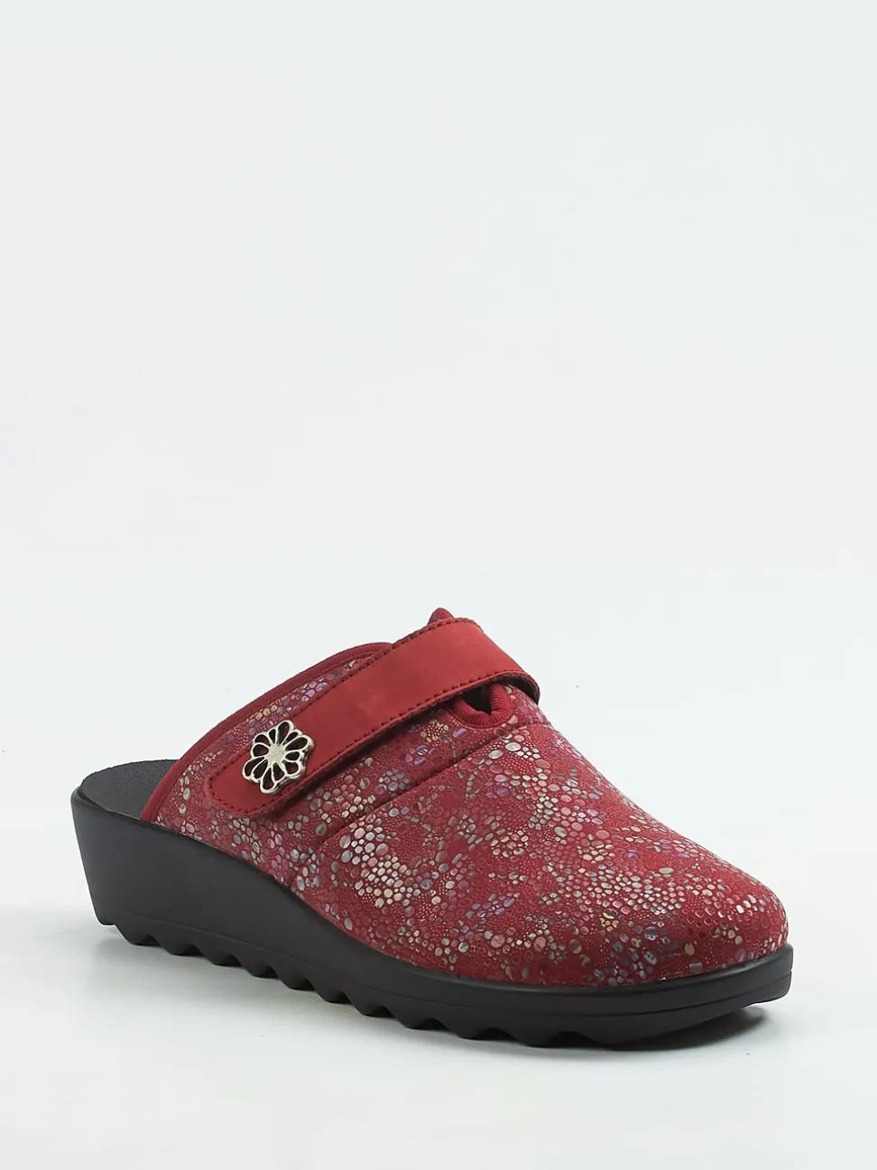 Westland – Komfort-Pantolette aus Textil rotbraun