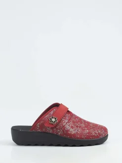 Westland – Komfort-Pantolette aus Textil rotbraun