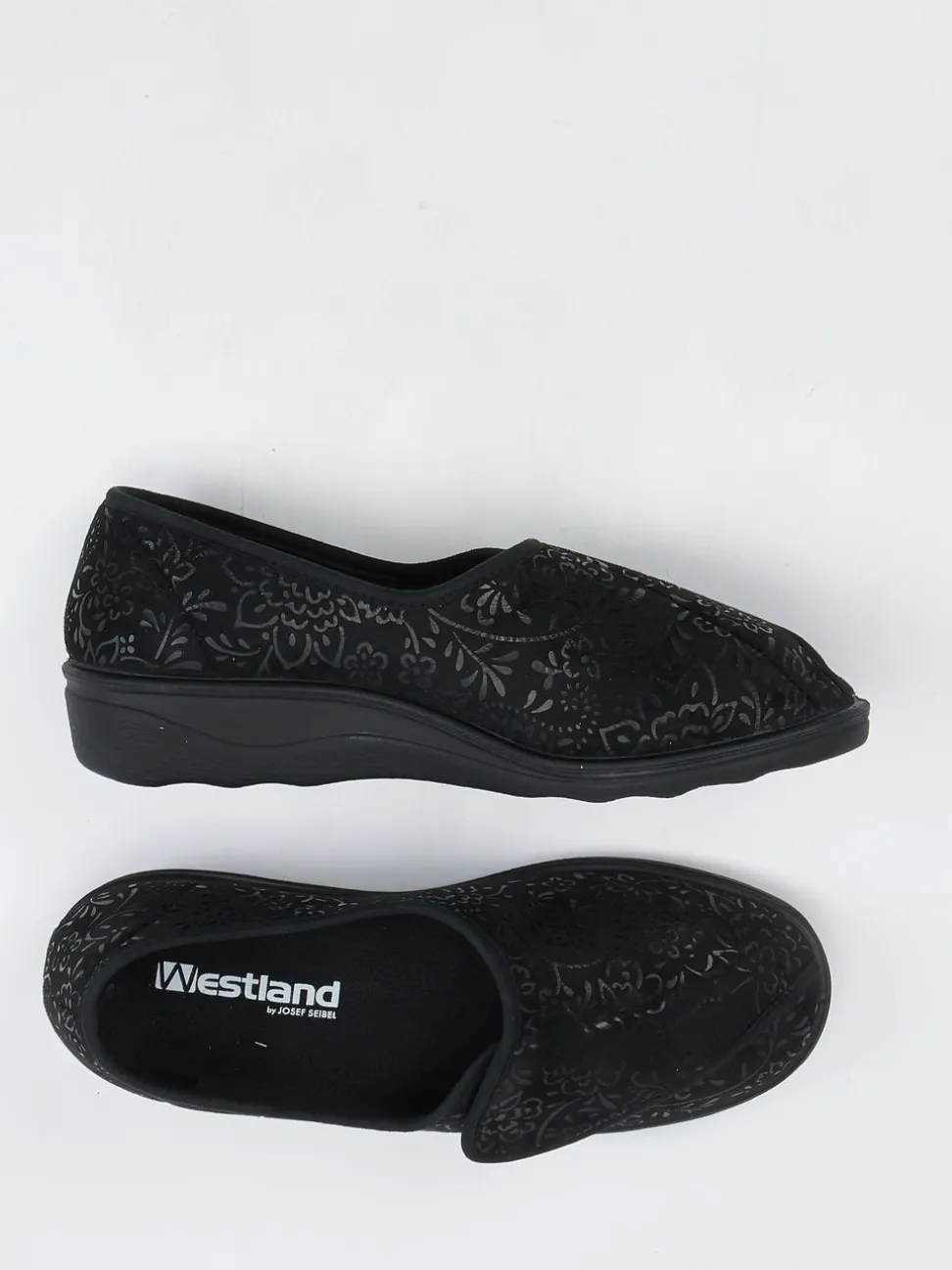 Westland – Komfort-Slipper aus Textil in Schwarz