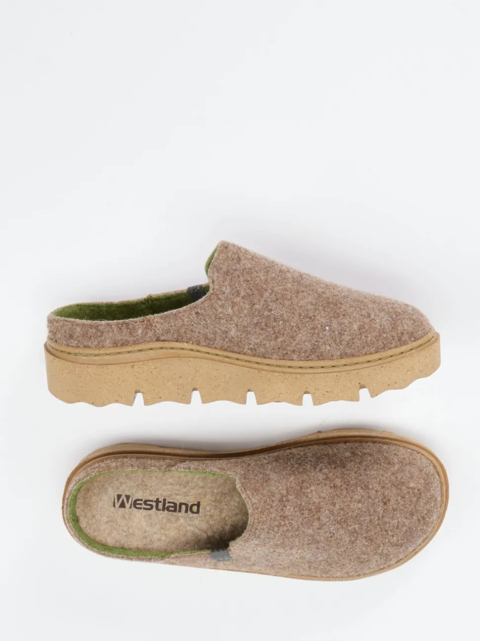 Westland – Pantoffel aus Filz in Mittelbraun
