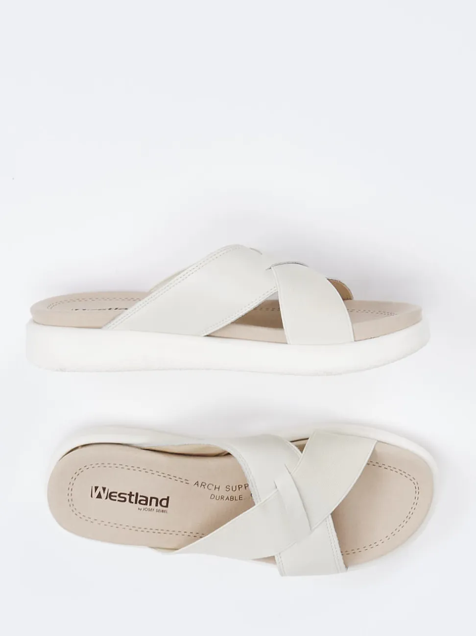 Westland – Pantolette aus Kalbleder in Beige