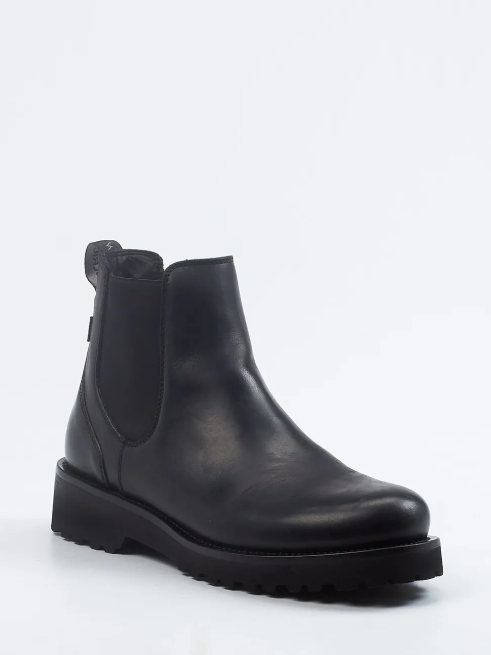 Woolrich – Chelsea Boots aus Nubukleder schwarz