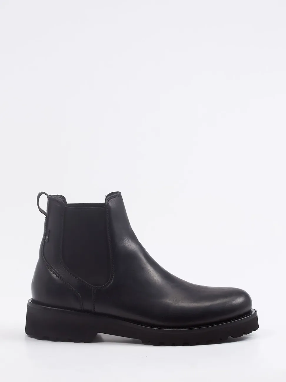 Woolrich – Chelsea Boots aus Nubukleder schwarz