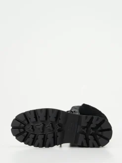 Woolrich – Schnürboots aus Kalbleder schwarz