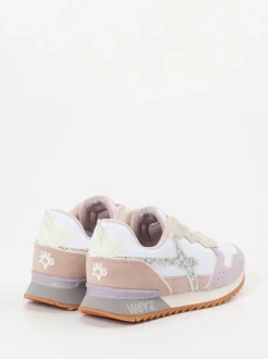 W6YZ – Retro-Sneaker aus Veloursleder Rosé